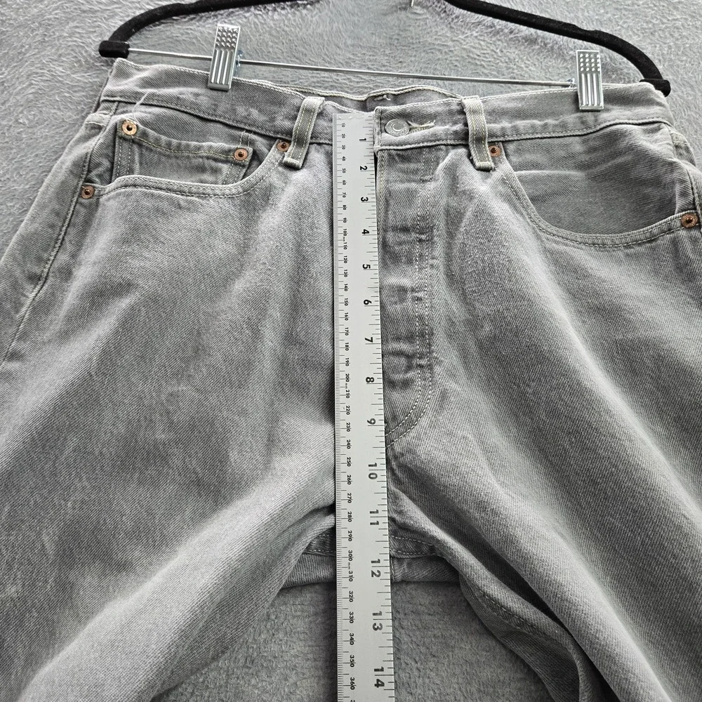 Levi's 501 XX Men Jeans 34X30 Gray Denim Straight Fit 26" Inseam Y2K - Picture 8 of 12